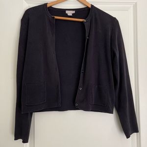 J. Crew dark navy cardigan in good condition size medium (fit like small)